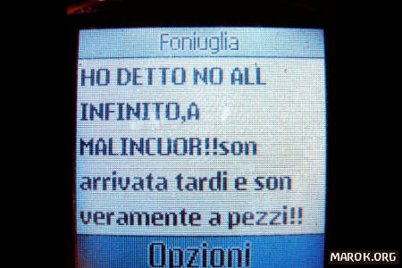 Foniuglia dice NO all&acute;Infinito