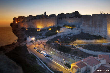 Tramonto su Bonifacio - ore 20:35