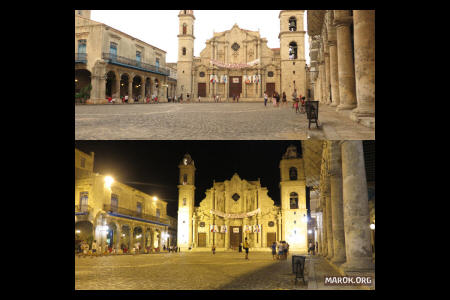 Plaza de la Catedral - test comparativo