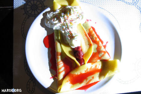 Mussa crepe con panna - experimental