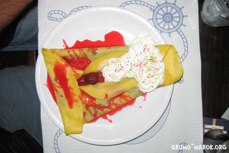 Mussa crepe con panna