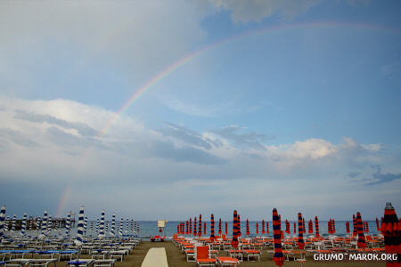 Sapete cosa c´è alla base di quell´arcobaleno? PIOMBINO.