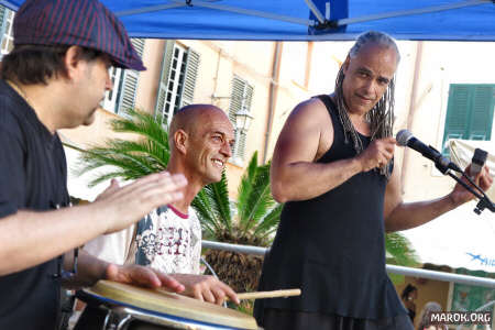 Palombino, Gilson e Cinelu in piazza Cavour