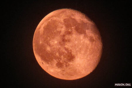 La luna rossa!