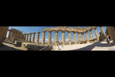 La visione del tempio dall´interno