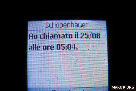 Ops... avevo il telefono spento!