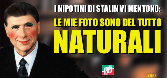 Berlusconi: i nipotini di Stalin vi mentono, le mie foto sono del tutto naturali