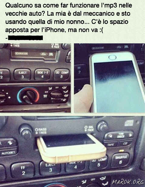 Iphone in Tape Deck