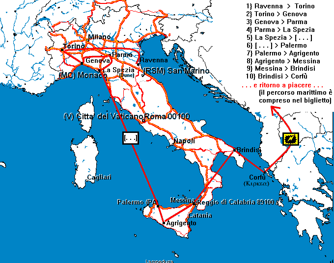 L'itinerario di Ostrepione