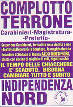 La Lega Nord ed il complotto Terrone