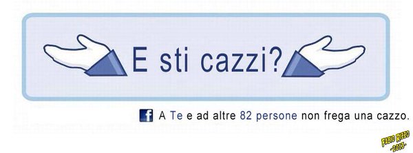 E sticazzi?