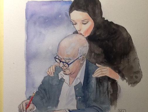 Milo Manara omaggia Wolinski