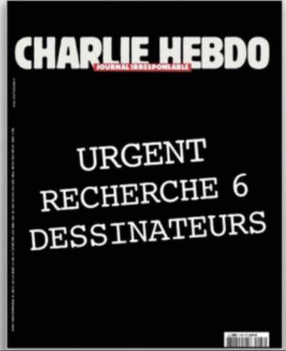 Charlie Hebdo urgent recherche 6 dessinateurs