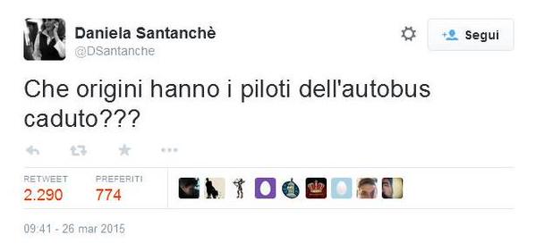 Che origini hanno i piloti dell'autobus caduto??? Santanché twitter