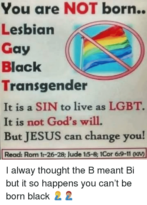 Lesbian Gay Black Transgender