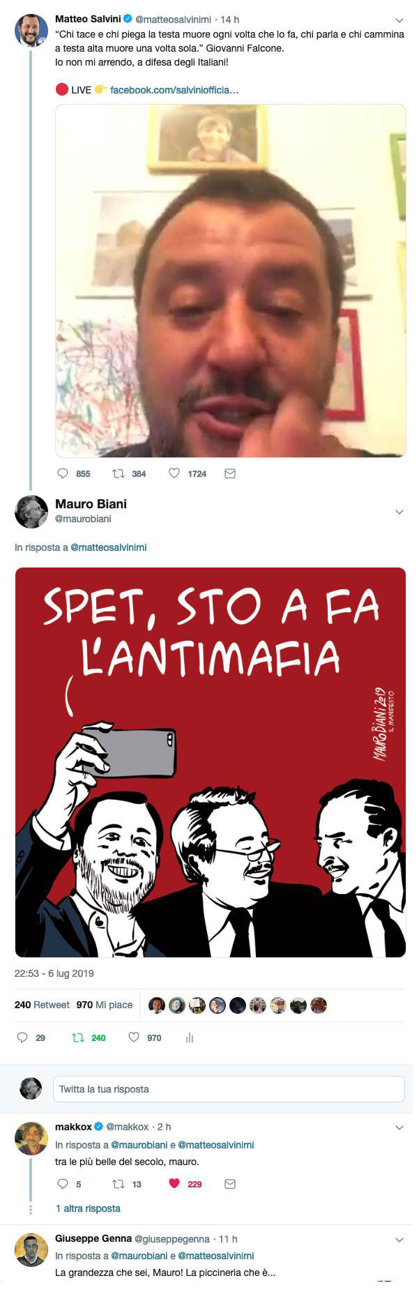 Salvini antimafia