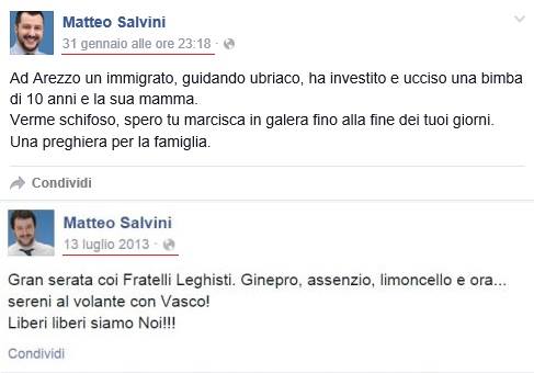 Salvini al volante