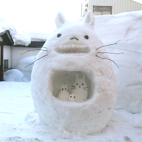 Totoro Snowman