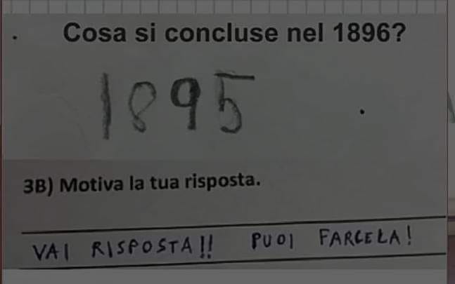 Cosa si concluse nel 1896?