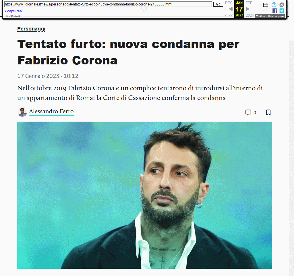 Fabrizio Corona atto I
