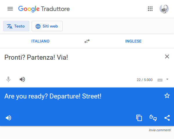 Pronti? Partenza! Via!