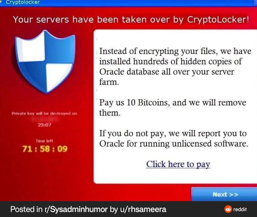 Oracle hackers attacks