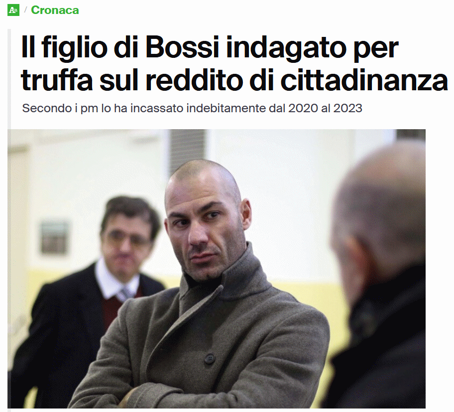 Bossi e il Reddito di Cittadinanza