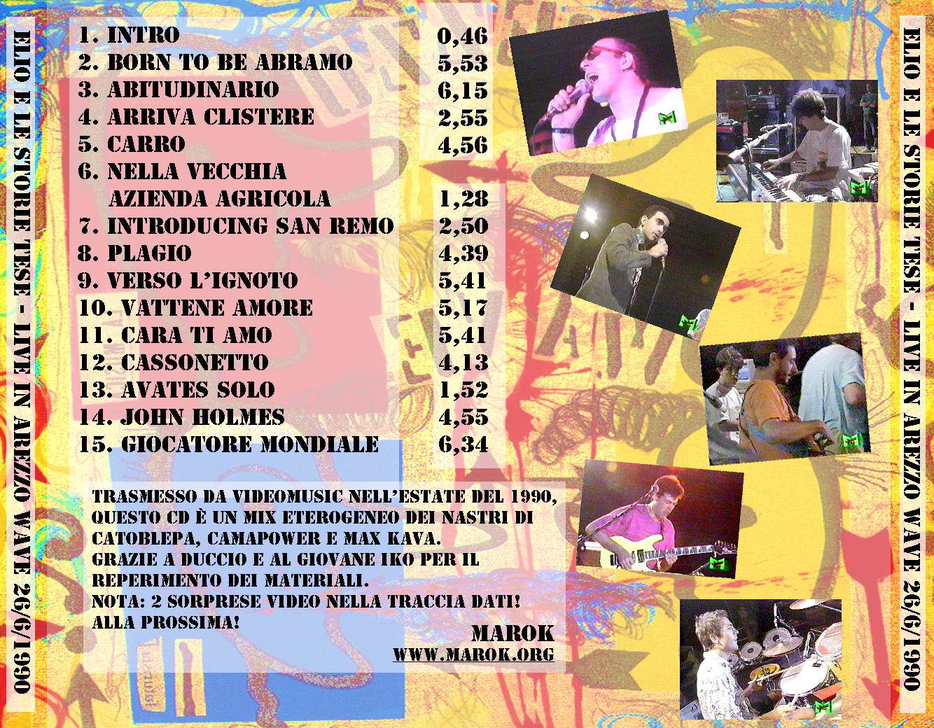 Arezzo Wave '90 (retro) - clicca per ingrandire Arezzo Wave '90 (retro)