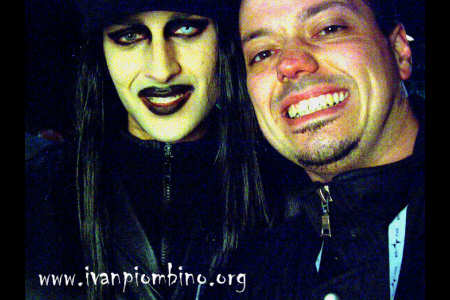 Ivan Piombino ed il sosia di Marilyn Manson