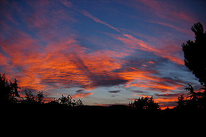 Tramonto a casa Francy