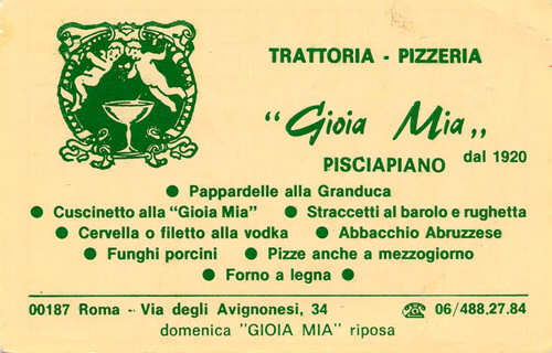 Gioia mia pisciapiano Gioia mia pisciapiano