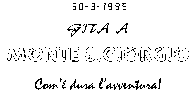 GITA A MONTE SAN GIORGIO