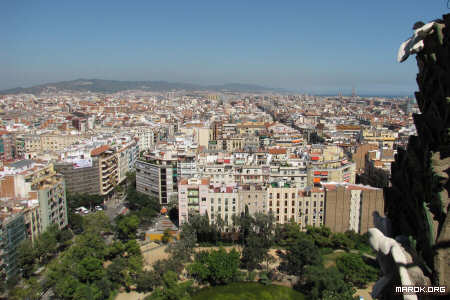 View from Sagrada Familia