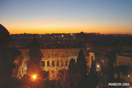 Tramonto sullo stadio