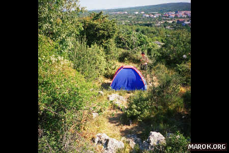 La tenda di Joco: posizione strategica!