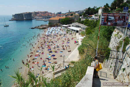 La spiaggia della città