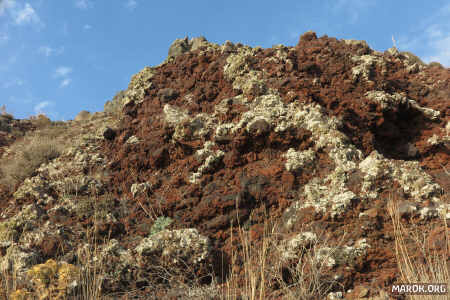 Torta di roccia vulcanica
