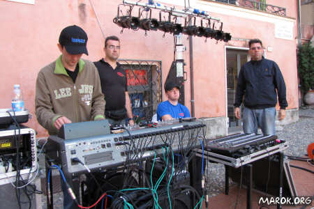 Soundcheck in Piazza Marconi