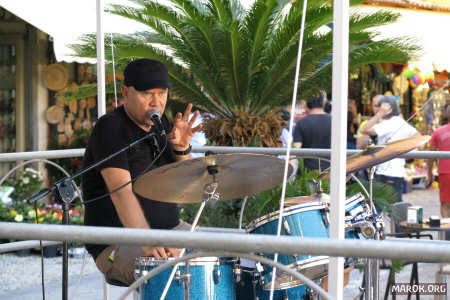 Roberto Gatto in piazza Cavour