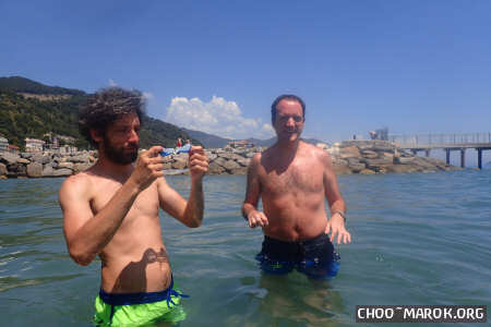 Per la prima volta... Franz Crack entra in acqua!!!