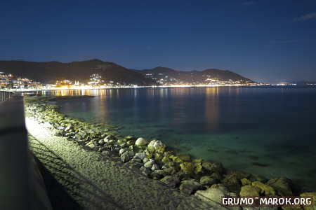 Capo Mele by night