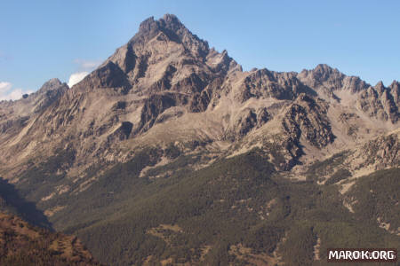 Il Lato B del Monviso al tramonto