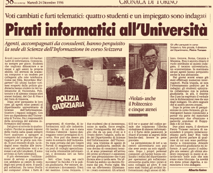 Pirati informatici all'università