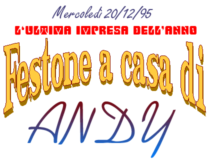 Festone a casa di Andy