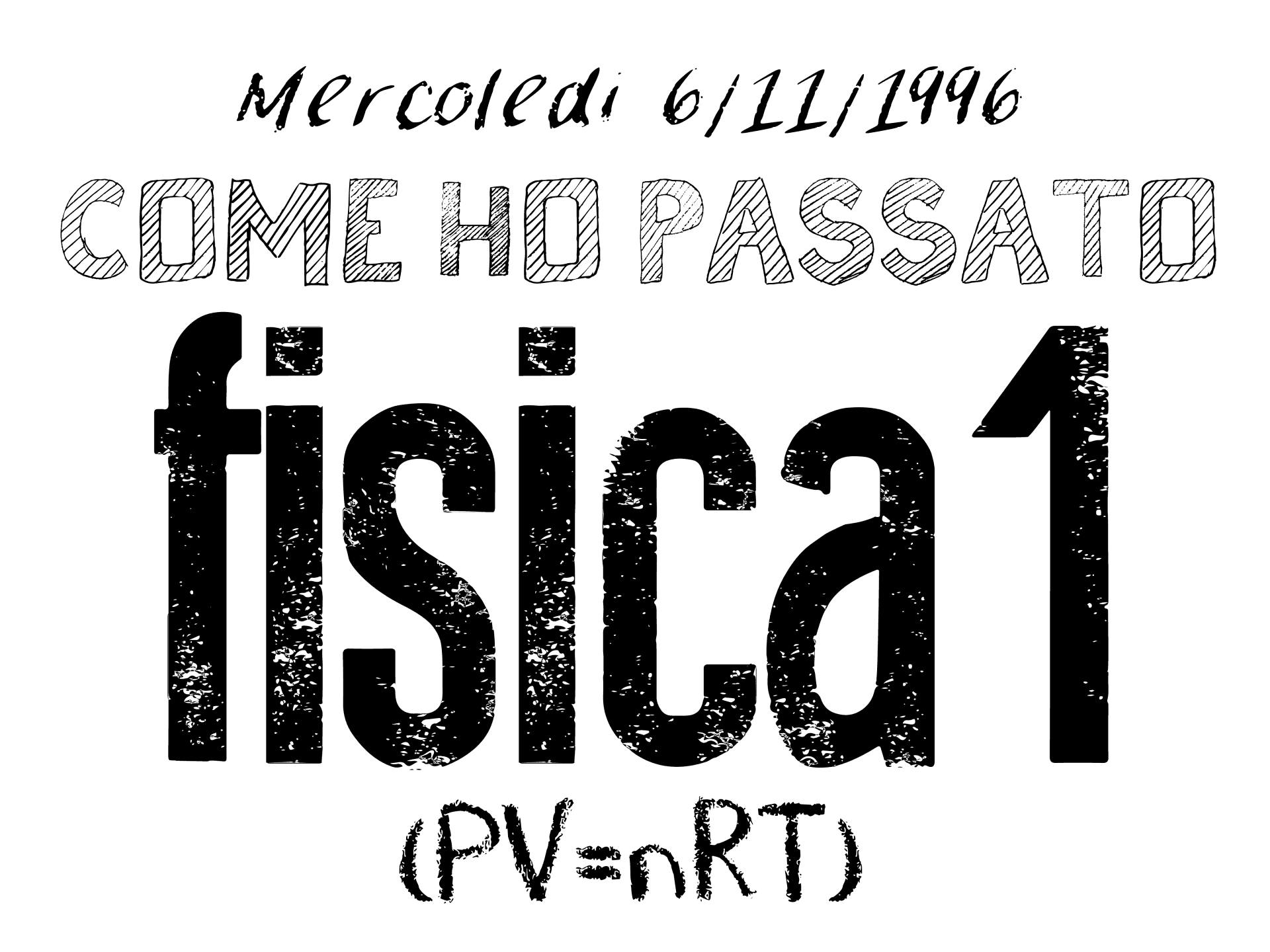 Come ho passato Fisica 1 - 6/11/1996