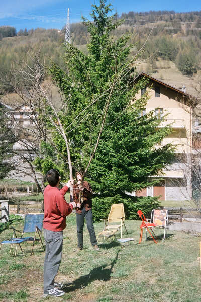 I due giovani incrociarono i loro bastoni