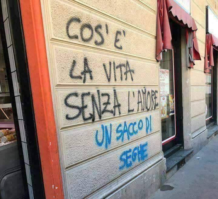 Cos'è la vita senza l'amore? Un sacco di seghe