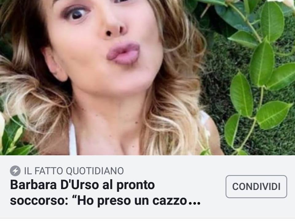 Barbara D'Urso ha preso un cazzo
