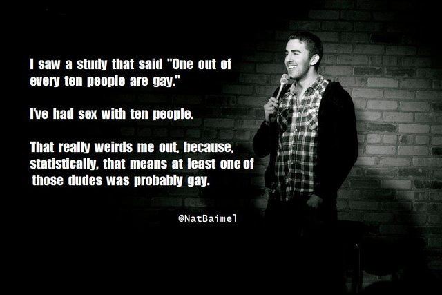 One out of every ten people are gay