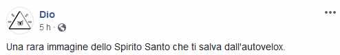 L'autovelox e lo Spirito Santo